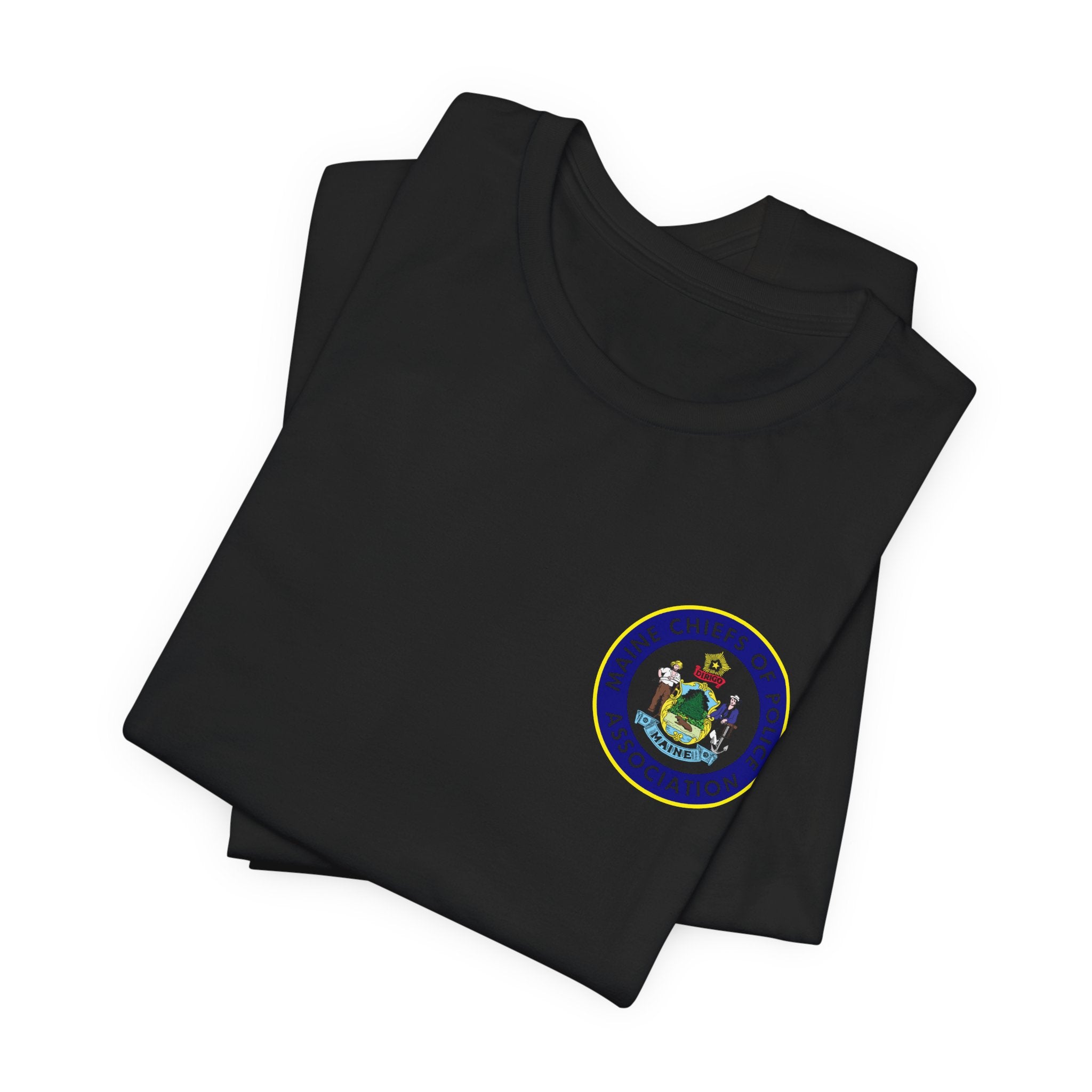 Salish Chiefs of Police Association Logo Tee — Small Chest Emblem Short Sleeve Shirt