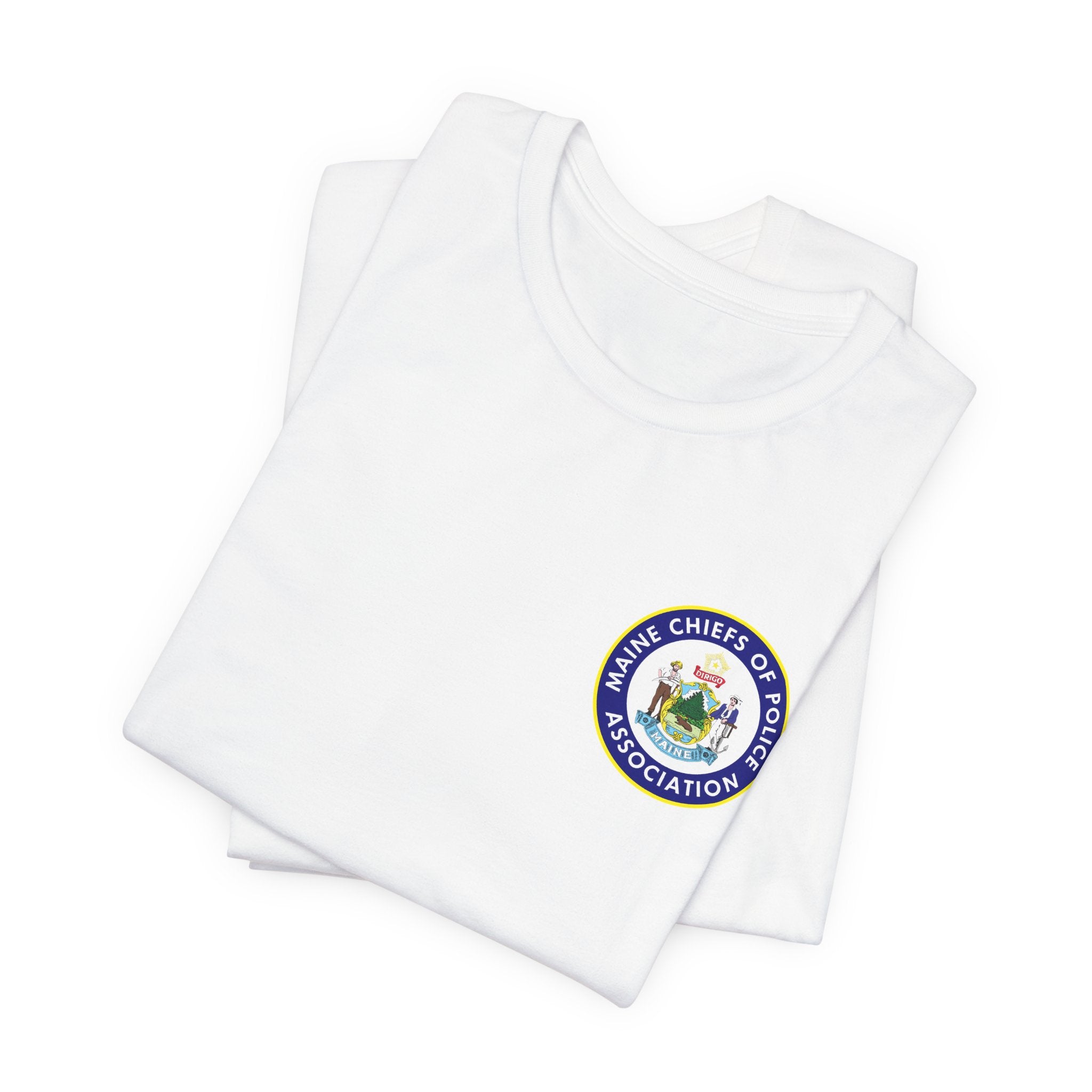 Salish Chiefs of Police Association Logo Tee — Small Chest Emblem Short Sleeve Shirt