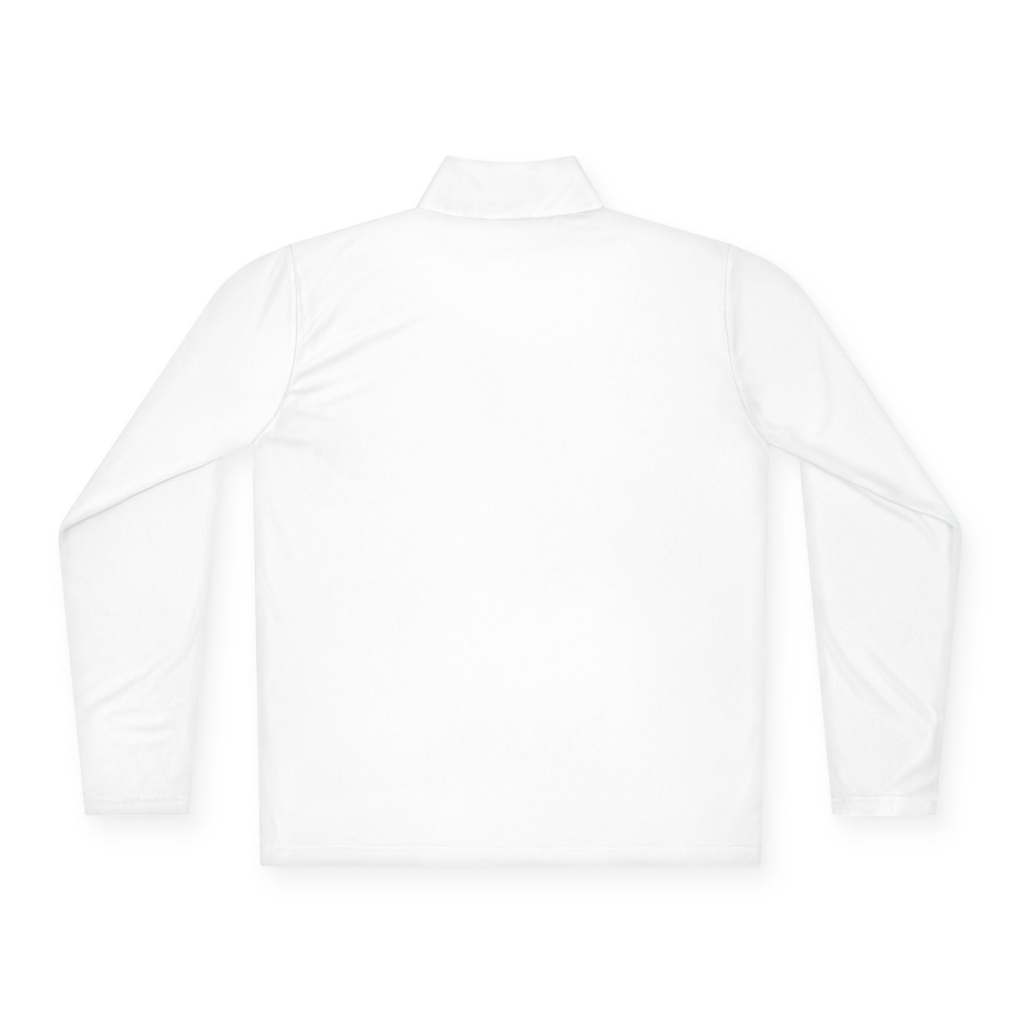 Quarter-Zip Pullover — Retro Floral Badge Embroidered Pullover