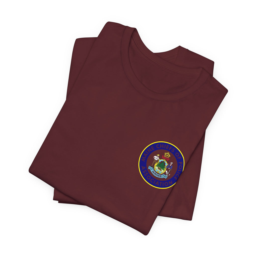 Salish Chiefs of Police Association Logo Tee — Small Chest Emblem Short Sleeve Shirt