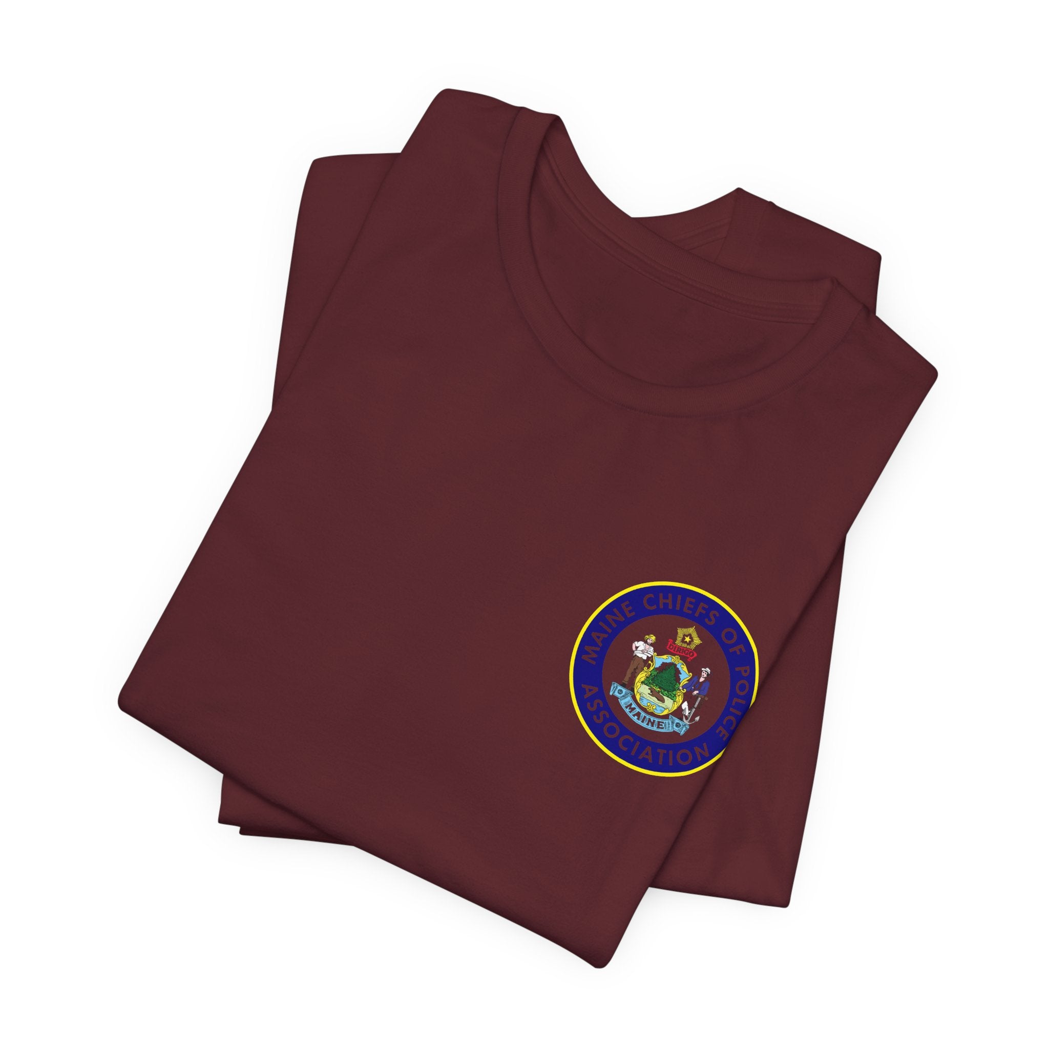Salish Chiefs of Police Association Logo Tee — Small Chest Emblem Short Sleeve Shirt