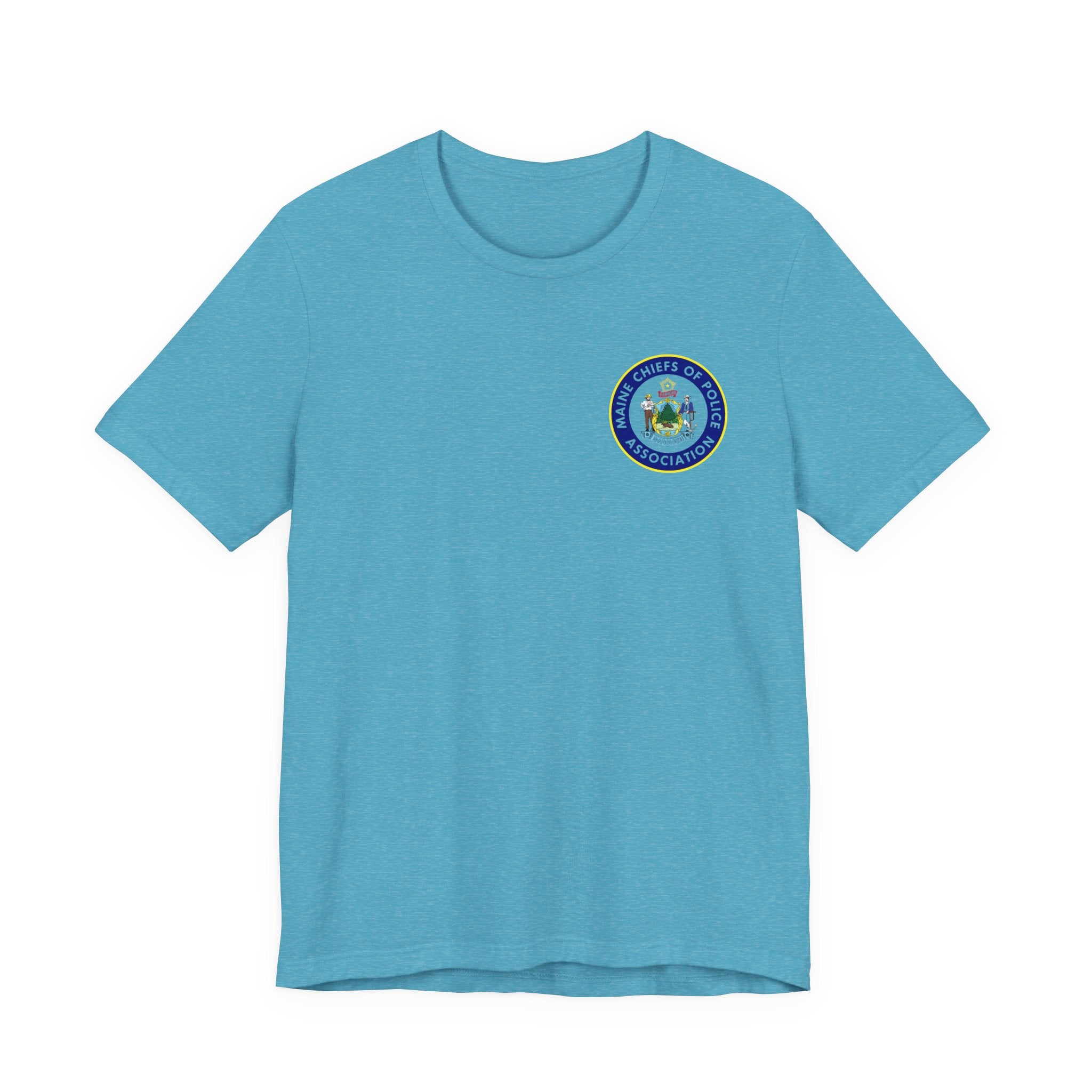 Salish Chiefs of Police Association Logo Tee — Small Chest Emblem Short Sleeve Shirt