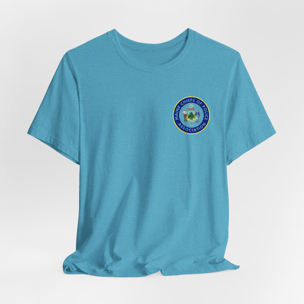 Salish Chiefs of Police Association Logo Tee — Small Chest Emblem Short Sleeve Shirt