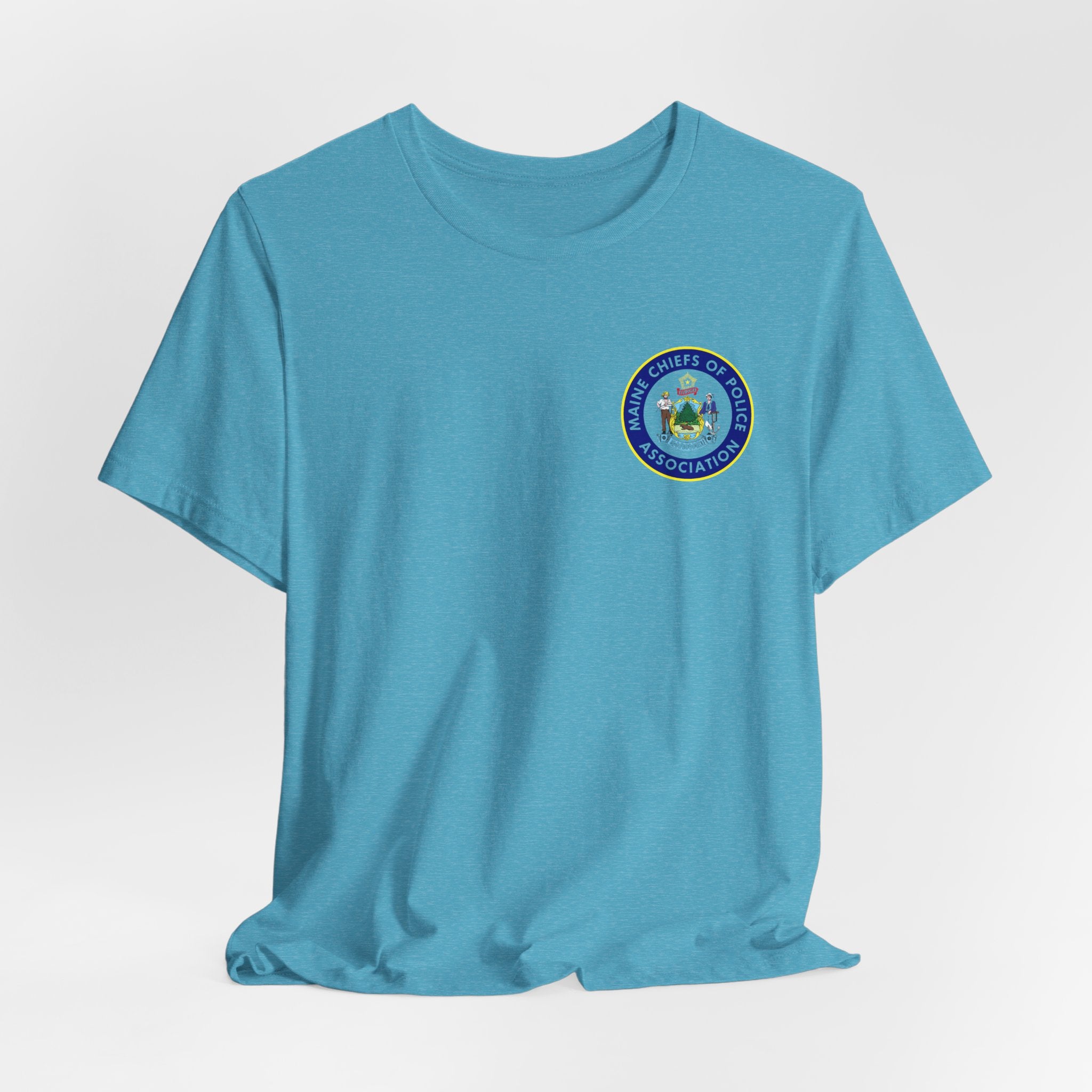 Salish Chiefs of Police Association Logo Tee — Small Chest Emblem Short Sleeve Shirt