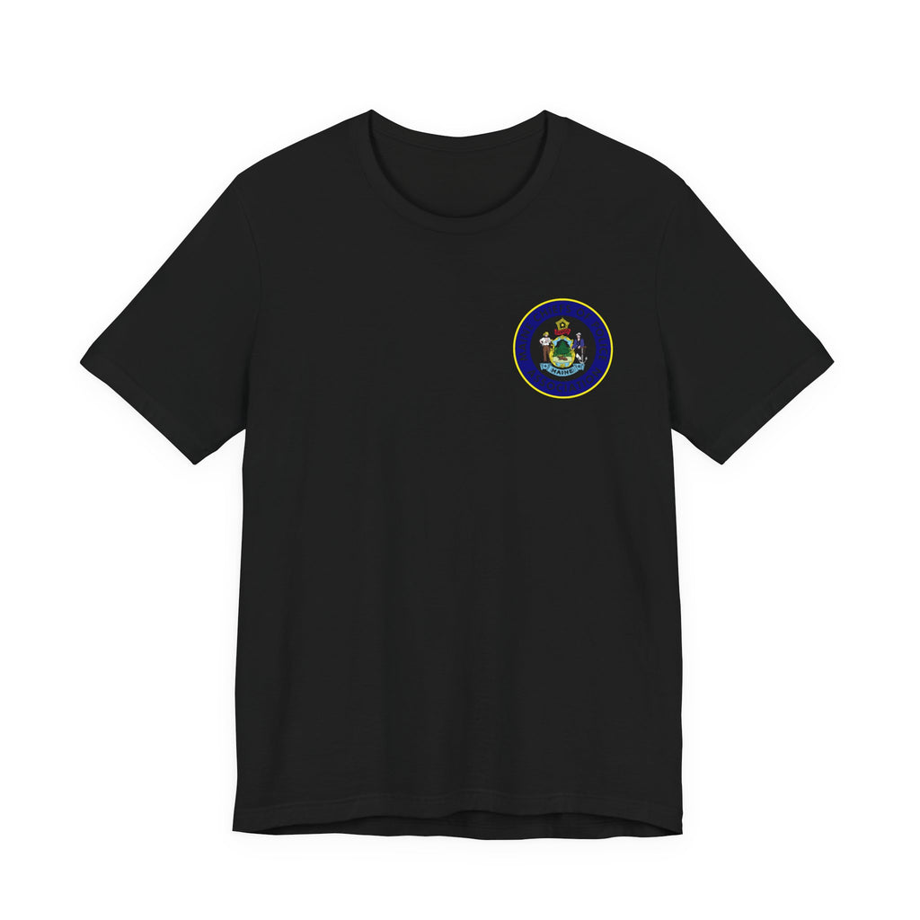 Salish Chiefs of Police Association Logo Tee — Small Chest Emblem Short Sleeve Shirt