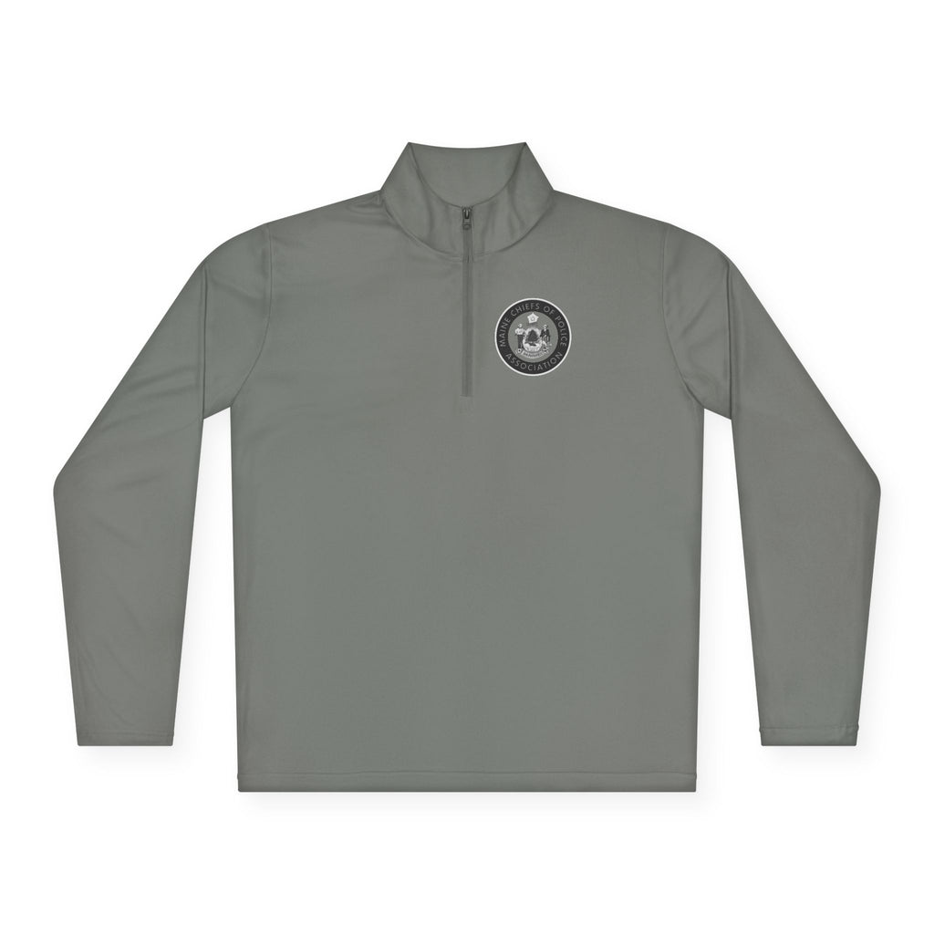 Quarter-Zip Pullover — Minimal Paw Emblem Chest Logo, Casual Outdoor Layer