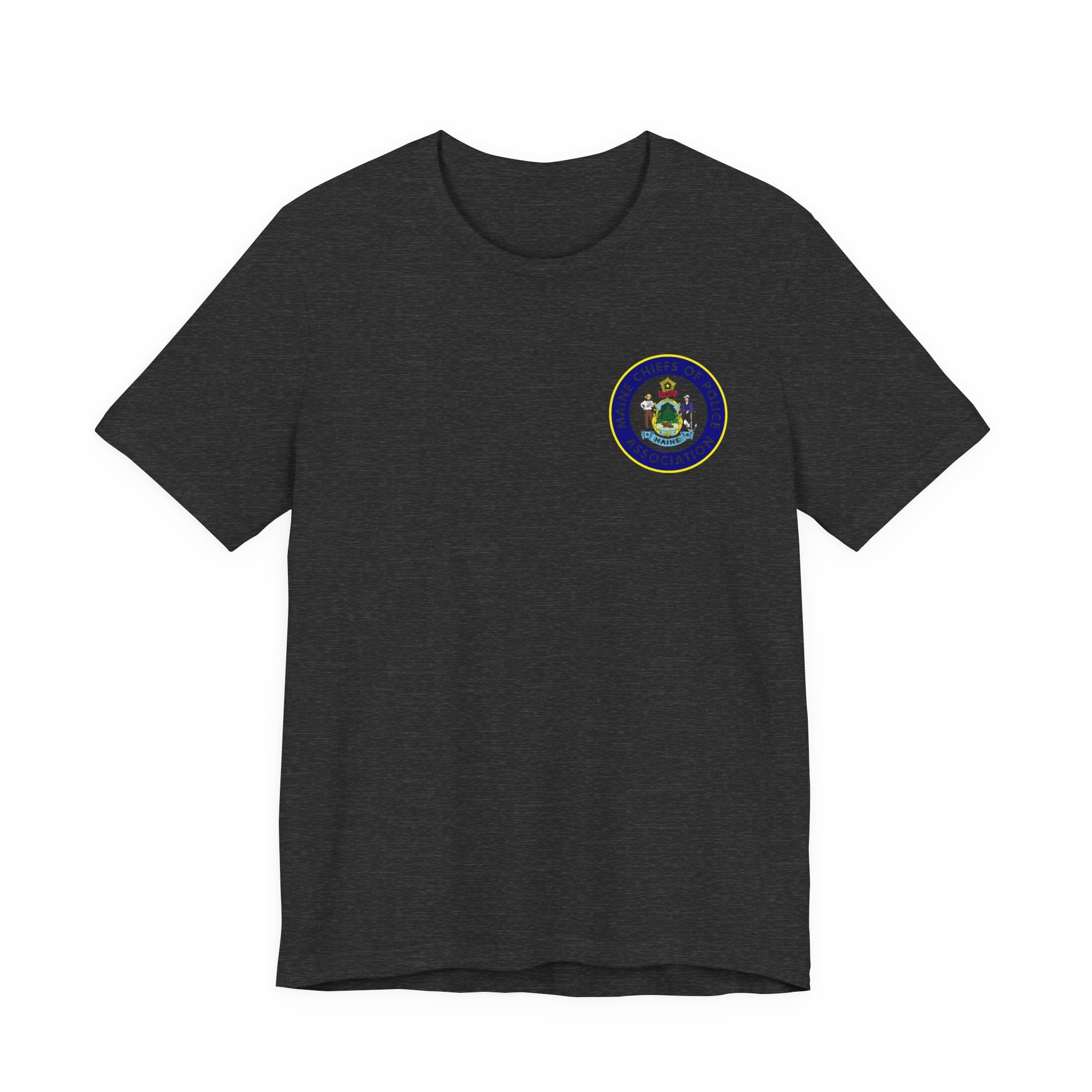 Salish Chiefs of Police Association Logo Tee — Small Chest Emblem Short Sleeve Shirt