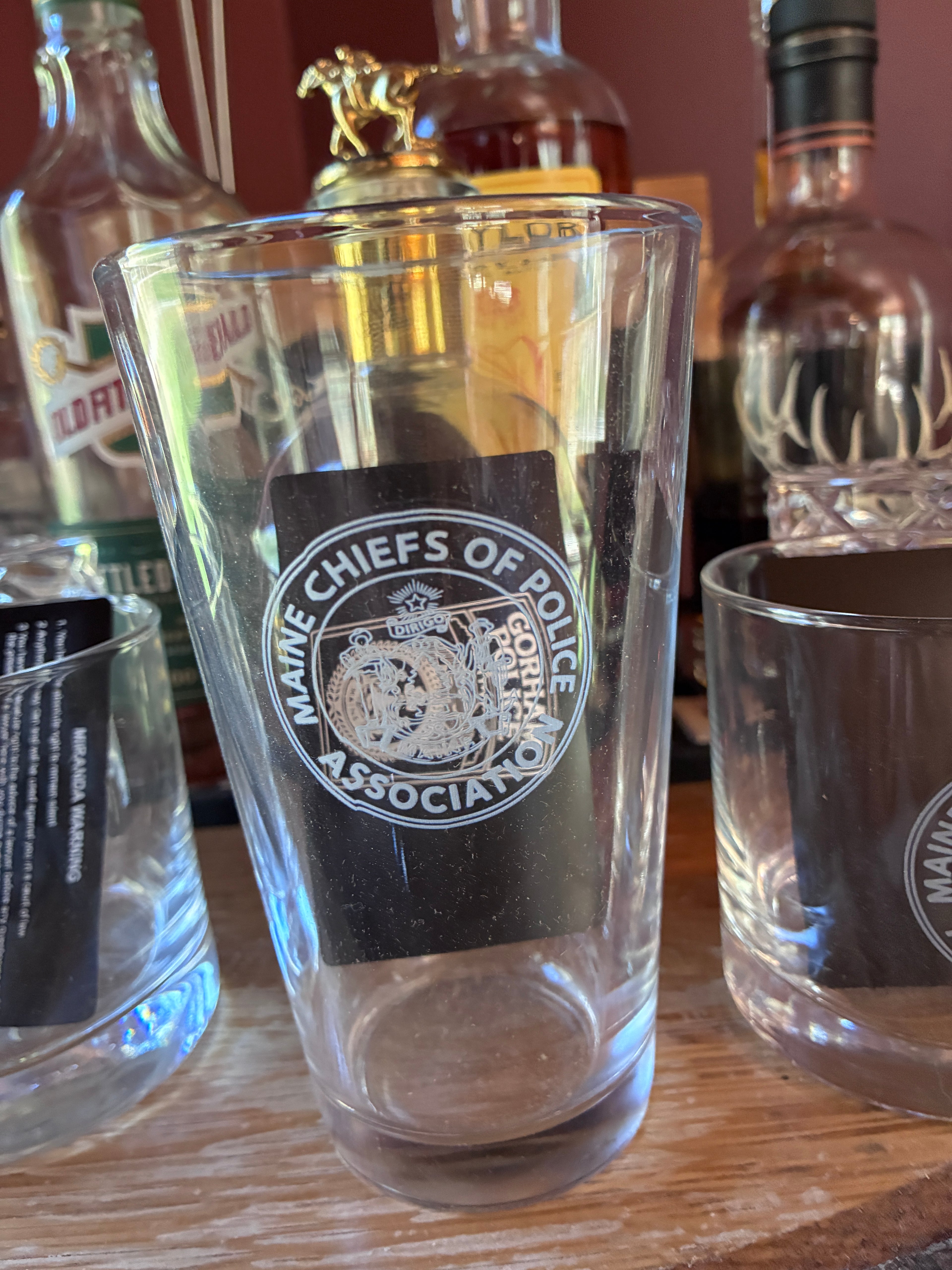 Maine Chiefs of Police Association Pint Glass