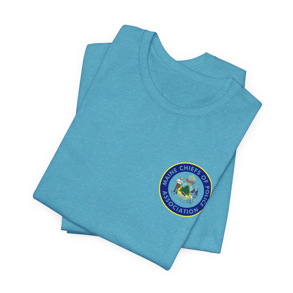 Salish Chiefs of Police Association Logo Tee — Small Chest Emblem Short Sleeve Shirt