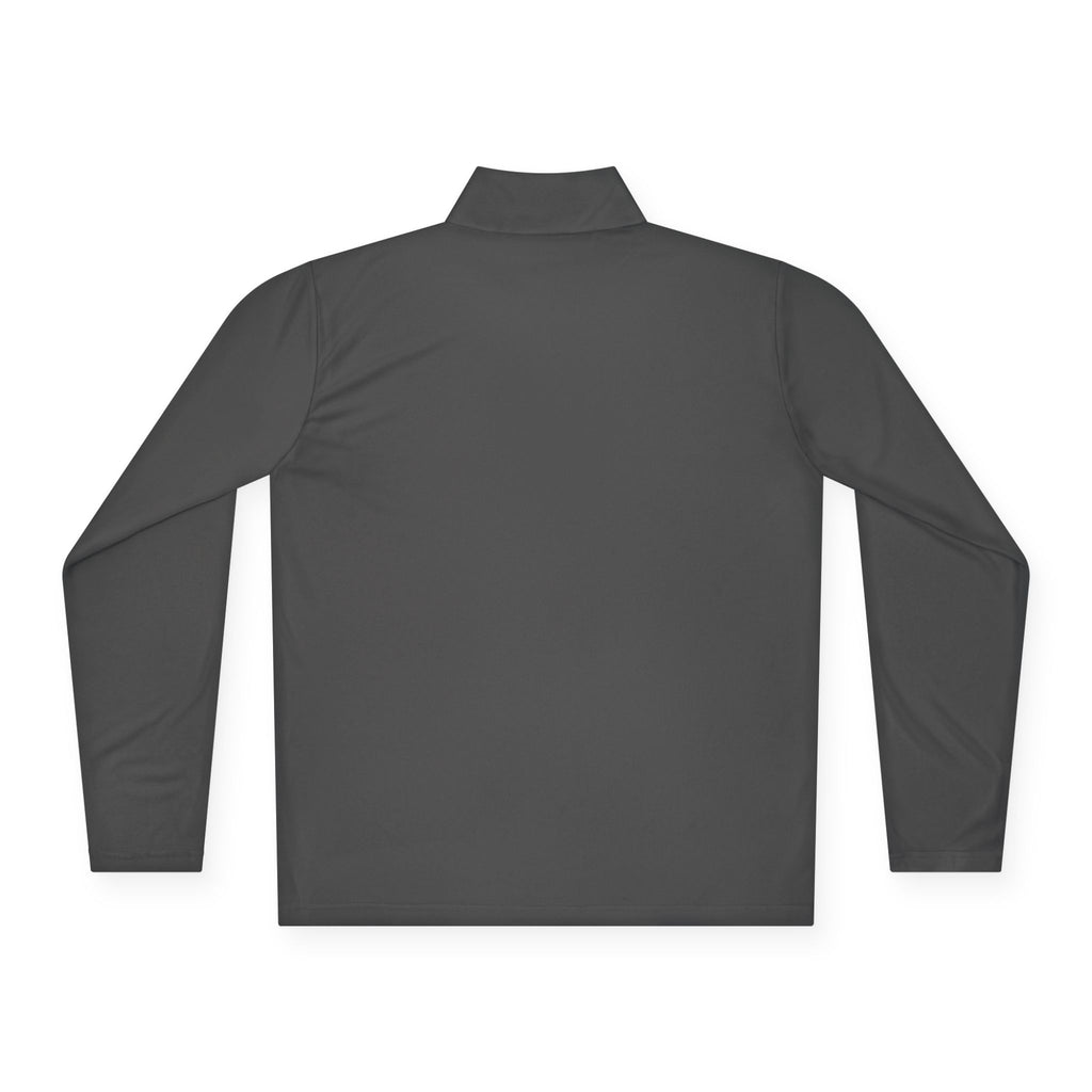 Quarter-Zip Pullover — Minimal Paw Emblem Chest Logo, Casual Outdoor Layer