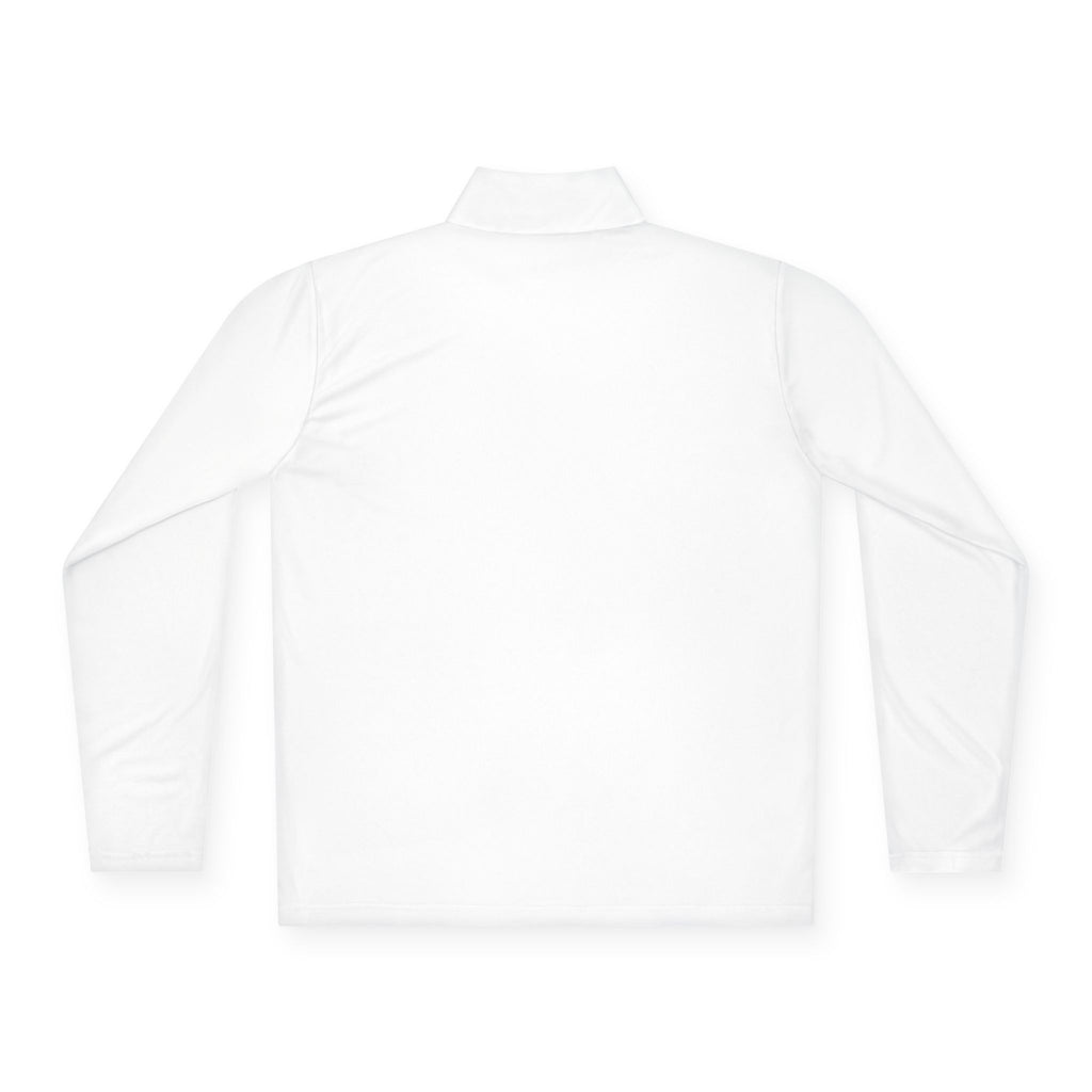 Quarter-Zip Pullover — Minimal Paw Emblem Chest Logo, Casual Outdoor Layer