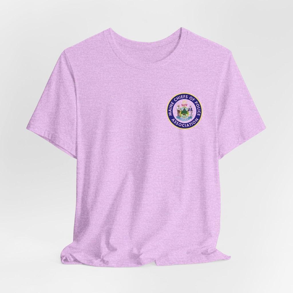 Salish Chiefs of Police Association Logo Tee — Small Chest Emblem Short Sleeve Shirt