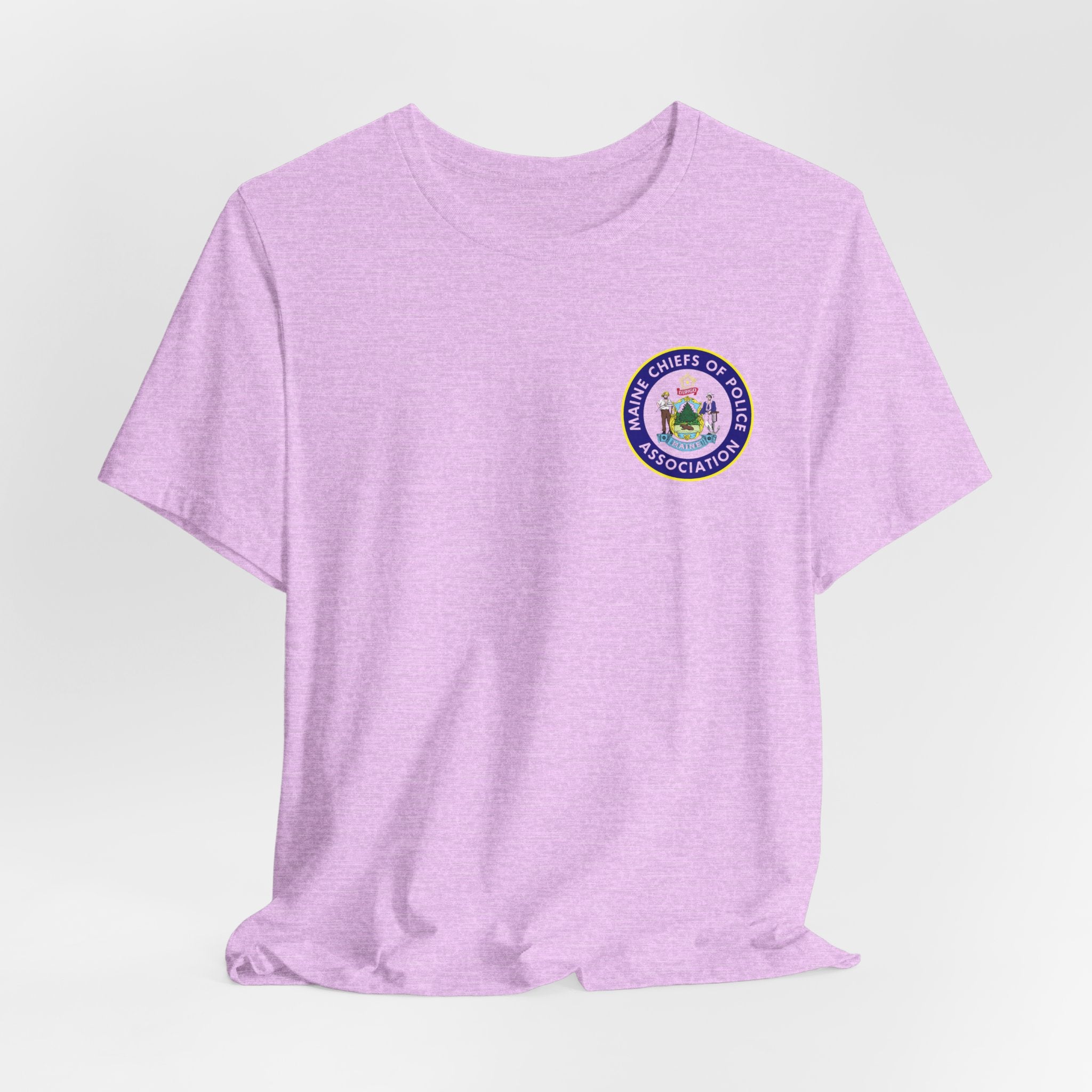 Salish Chiefs of Police Association Logo Tee — Small Chest Emblem Short Sleeve Shirt