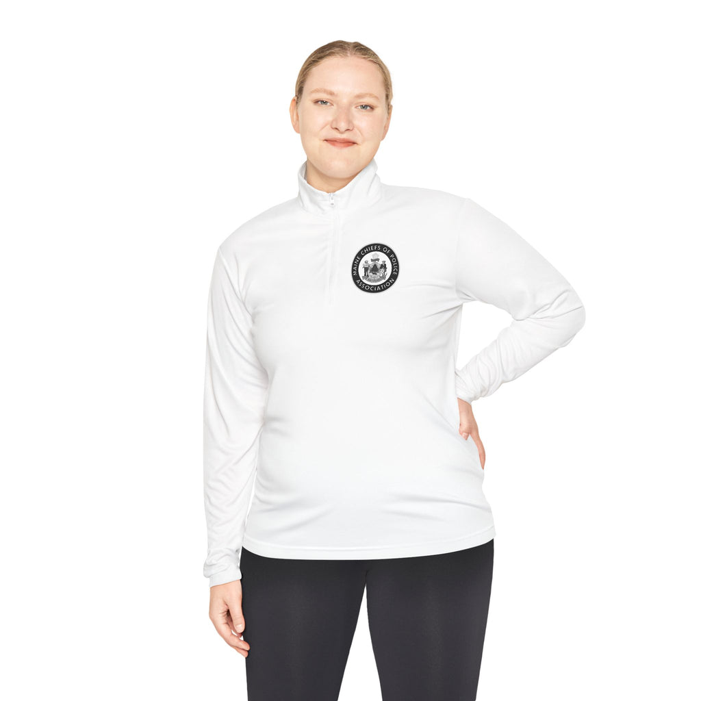 Quarter-Zip Pullover — Minimal Paw Emblem Chest Logo, Casual Outdoor Layer
