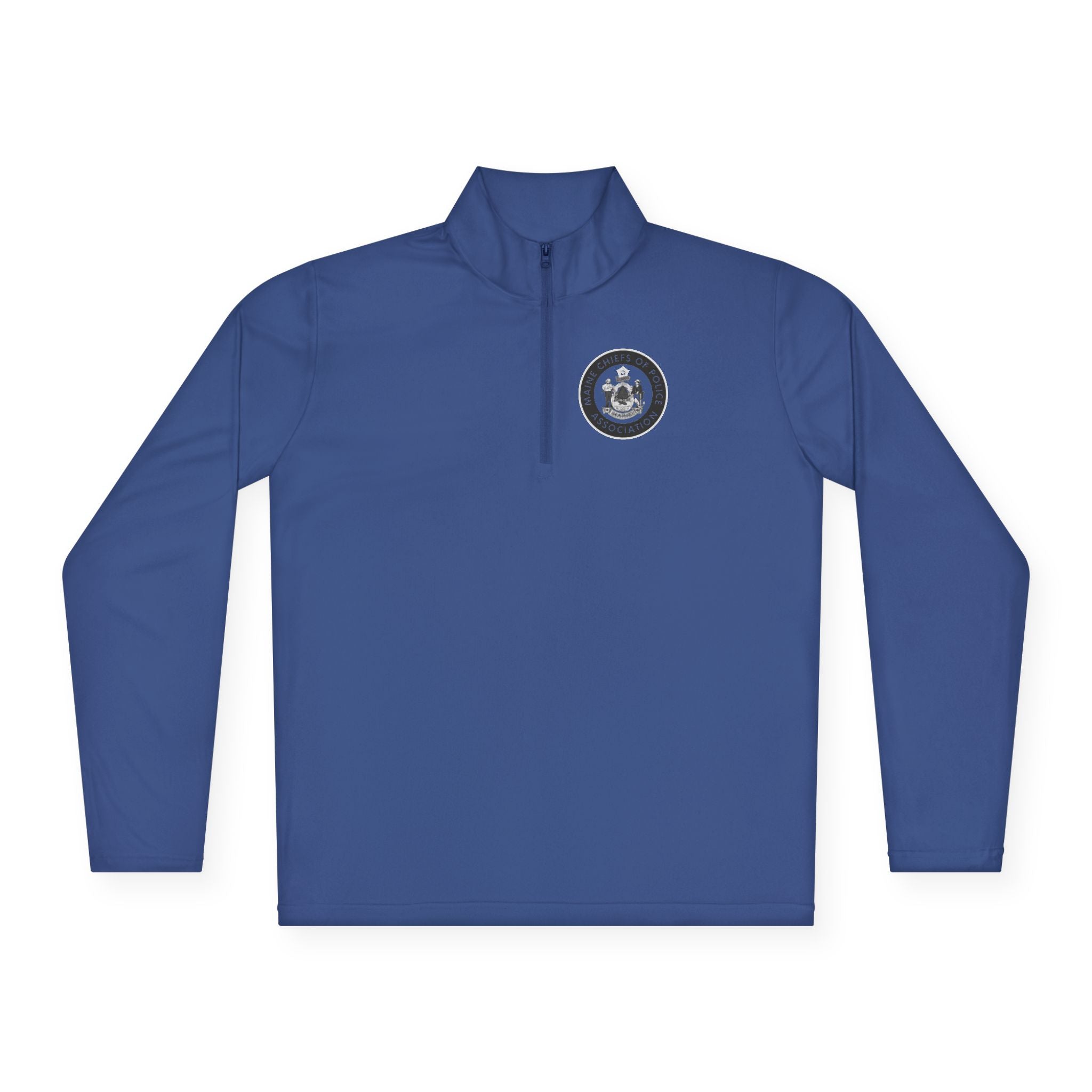 Quarter-Zip Pullover — Minimal Paw Emblem Chest Logo, Casual Outdoor Layer