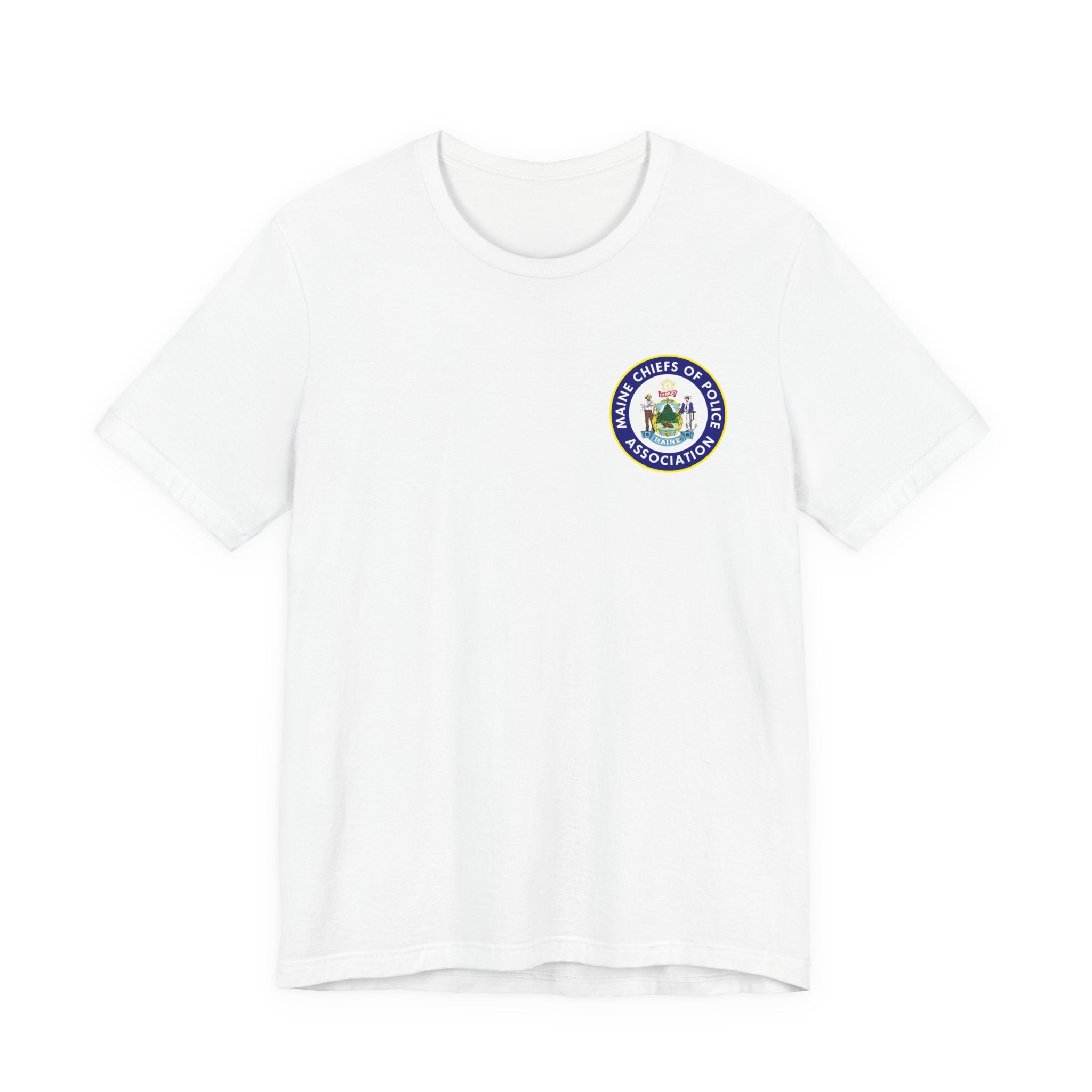 Salish Chiefs of Police Association Logo Tee — Small Chest Emblem Short Sleeve Shirt