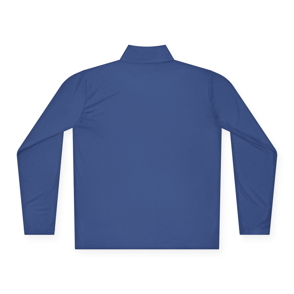Quarter-Zip Pullover — Minimal Paw Emblem Chest Logo, Casual Outdoor Layer