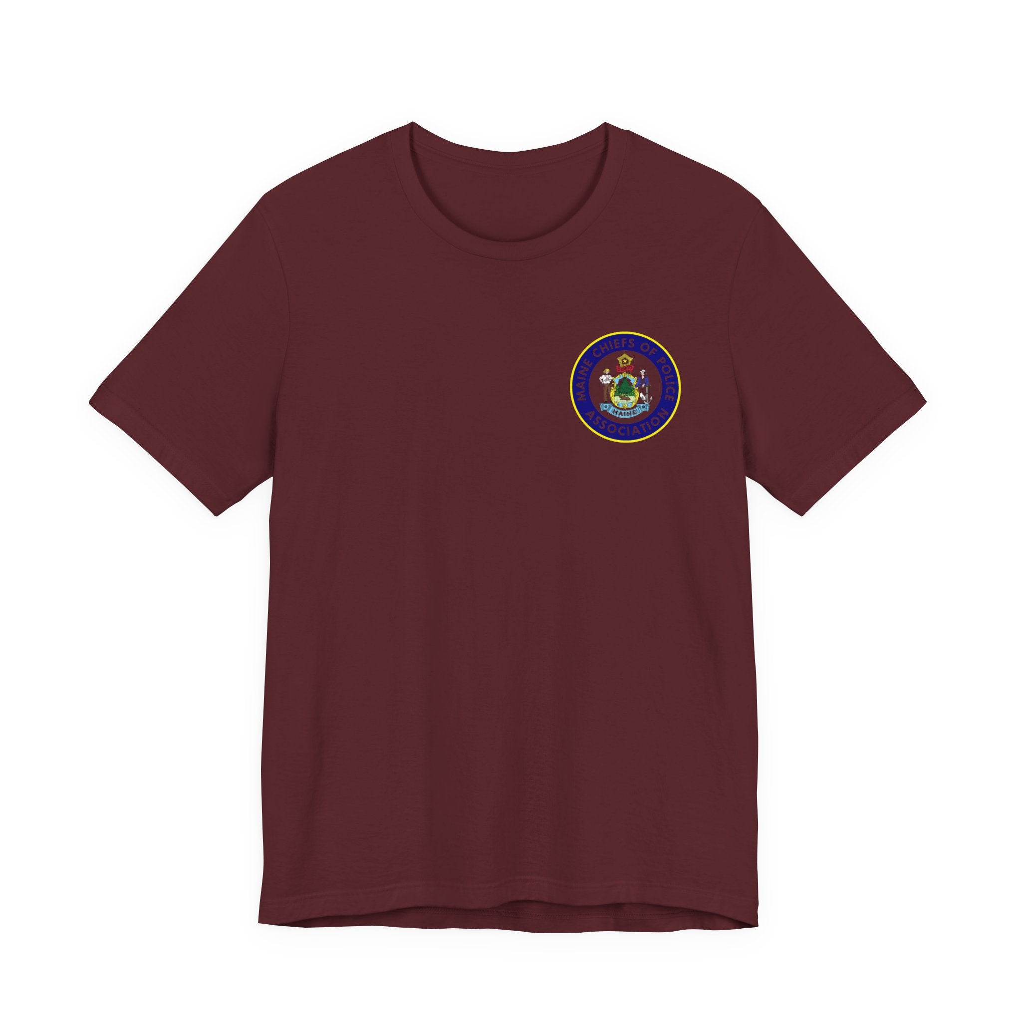 Salish Chiefs of Police Association Logo Tee — Small Chest Emblem Short Sleeve Shirt