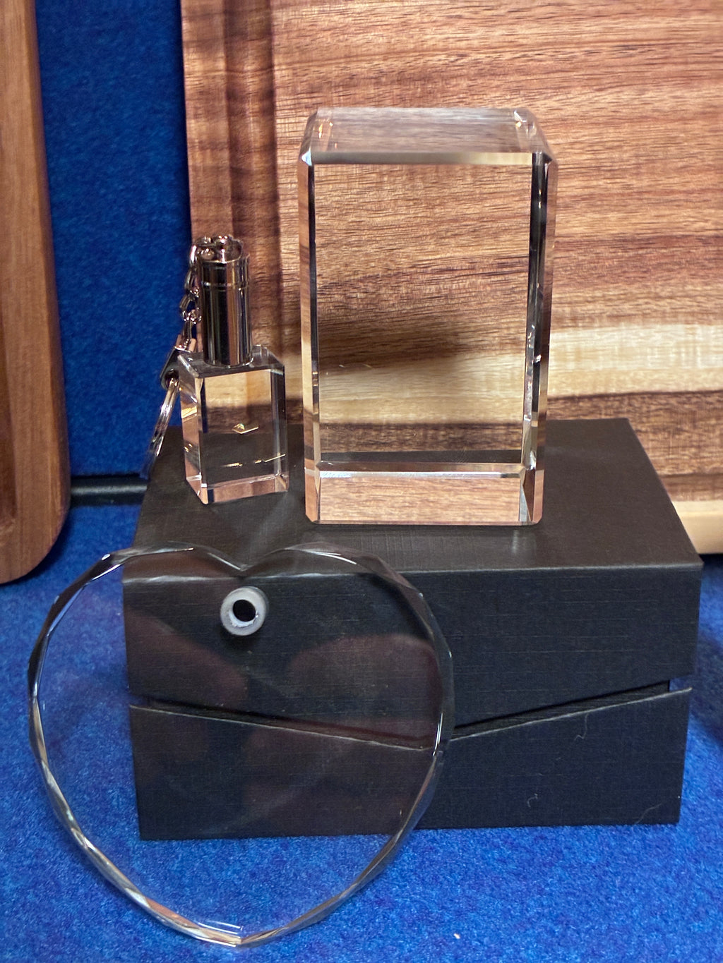 3D Crystal Engraving 3" X 2" X 2"